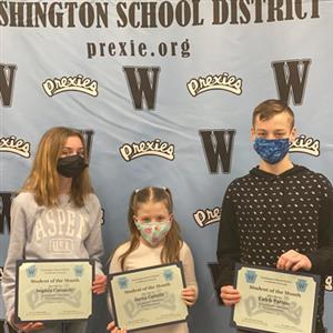  Image of Students of the Month - January 2022